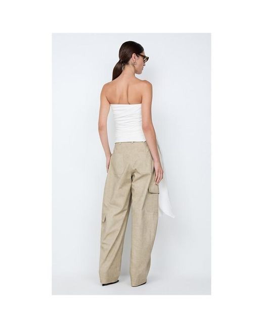 Bec & Bridge White Bec Belle Stples Top Ld61