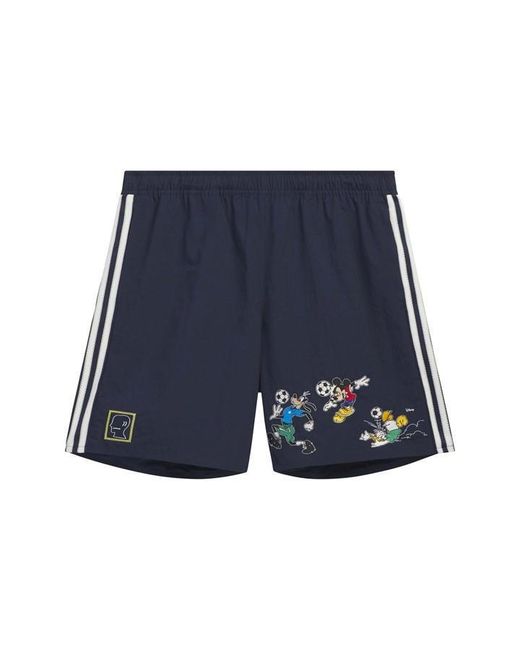 BRAIN DEAD X ADIDAS Blue Woven Tracksuit Shorts for men