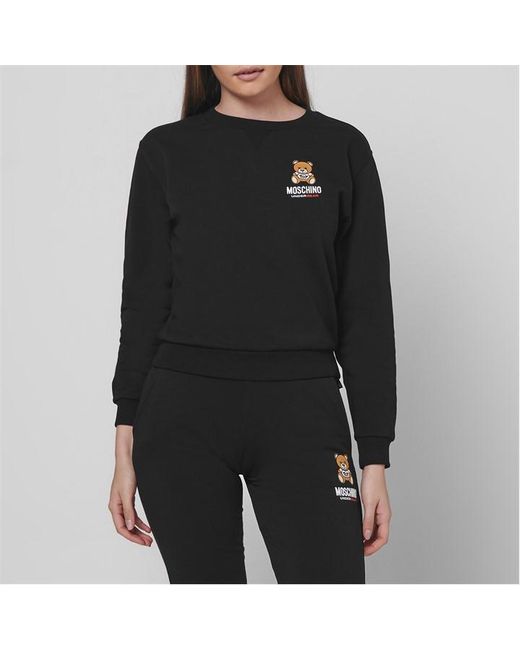 Moschino Black Underbear Sweatshirt