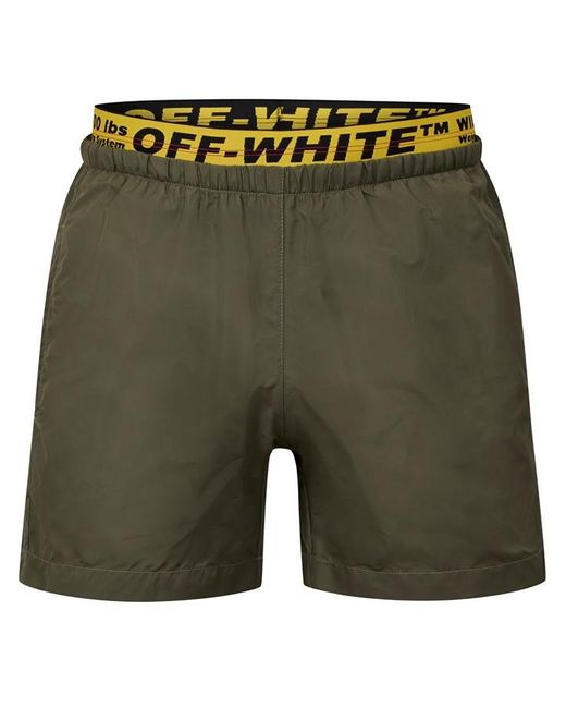 Off-White c/o Virgil Abloh Green Classic Industrial Boxer Shorts for men