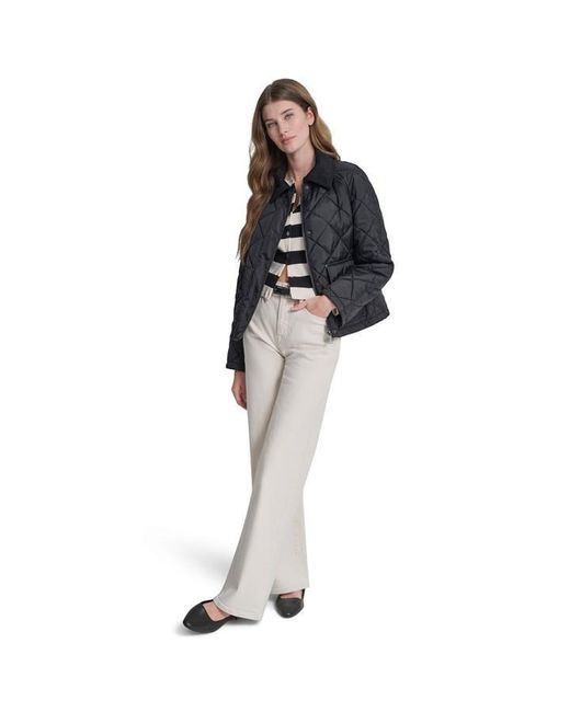 DKNY Black Quilted Jacket