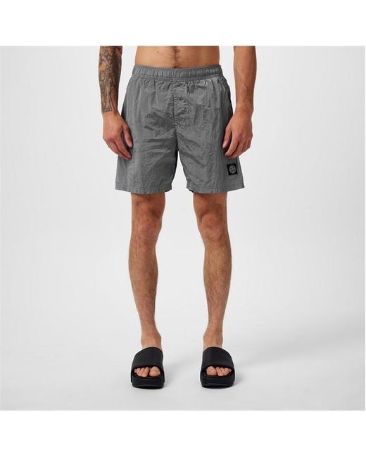 Stone Island Blue Nylon Metal Swim Trunks for men