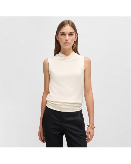 Boss White Esensa Sleeveless Top