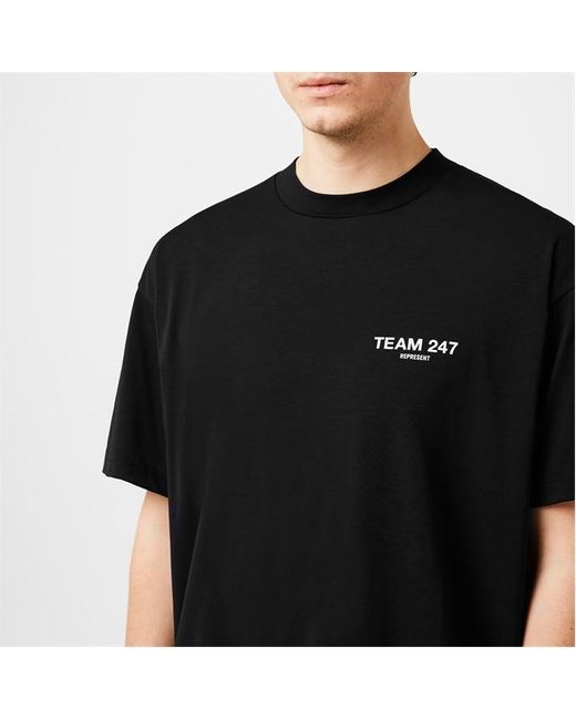 REPRESENT 247 Black Team 247 T-shirt for men