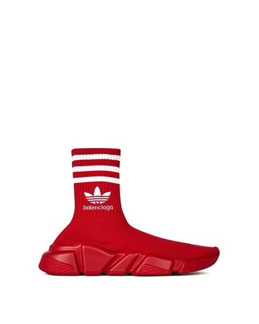 Balenciaga Red X Adidas Speed Trainers