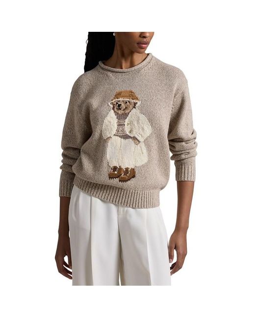 Polo Ralph Lauren Natural Polo Bear Cotton Jumper