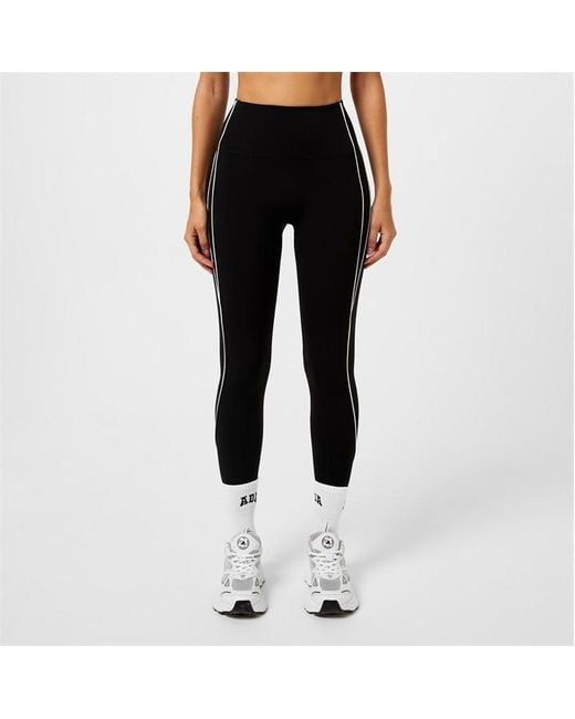 ADANOLA Black Ultimate Mico Piping leggings
