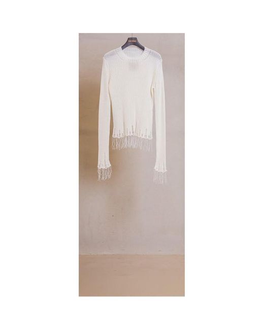 Uma Wang Brown Long Sleeve Knitted Top