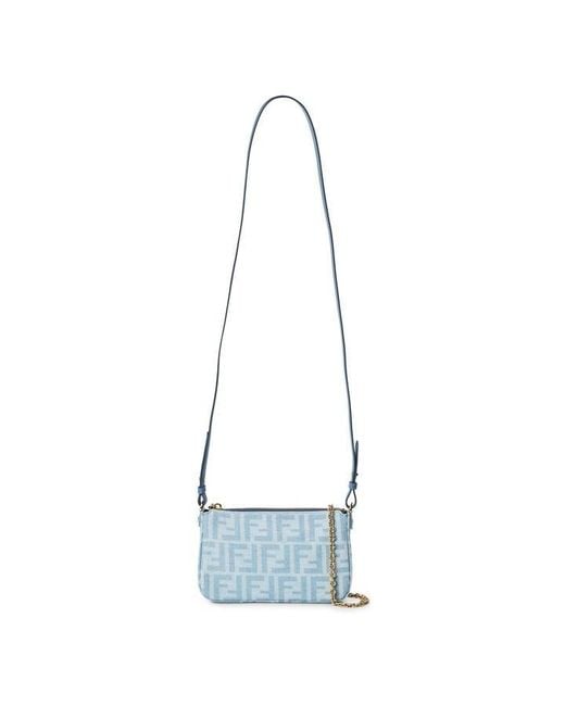 Fendi White Baguette Pouch