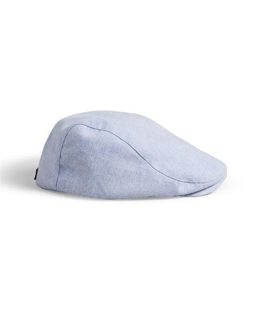 Ted Baker Blue Drakee Flat Cap for men