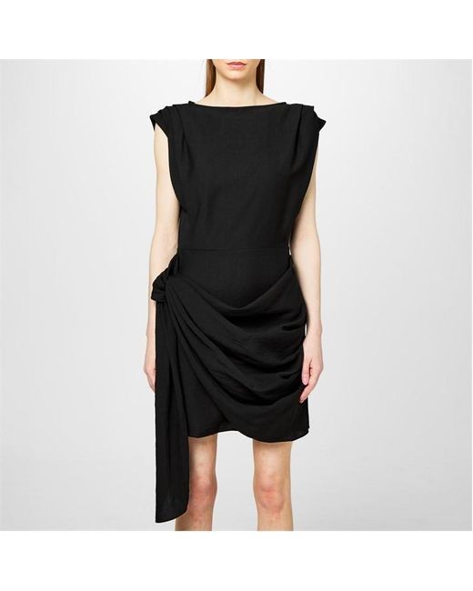 Pretty Lavish Black Dana Wrap Dress