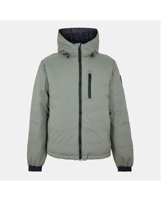 Canada Goose Green Lodge Down 750-Fill Dwr Wind Resistant Hooded Short Puffer Jacket for men