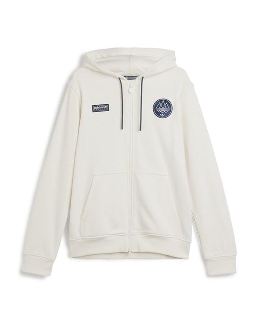 Adidas White Billinge Spzl Hoodie for men