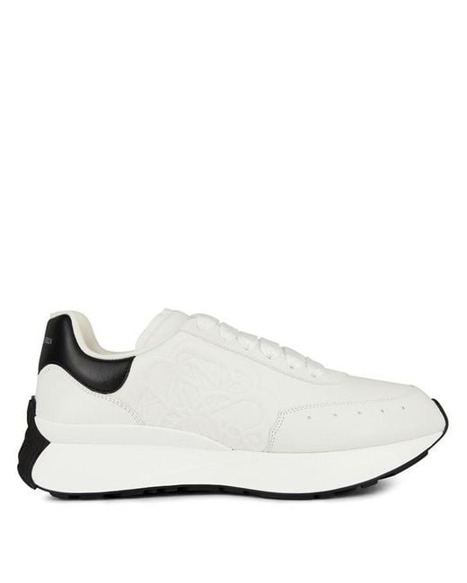 Alexander McQueen White Sprint Runners