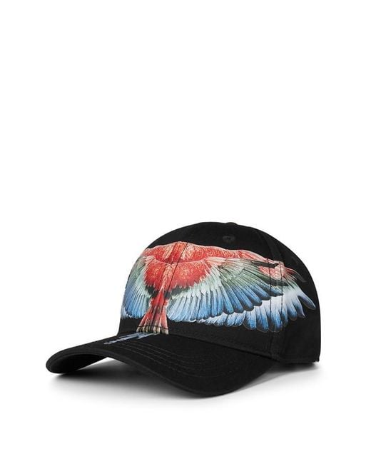 Marcelo Burlon Black Marcelo Wngbsballcap for men