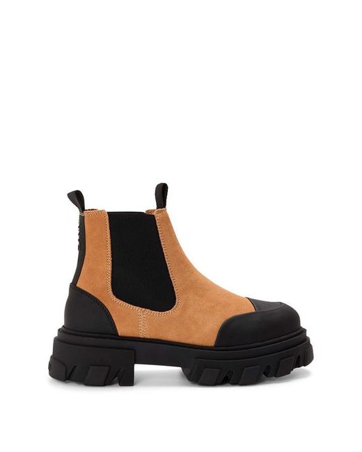 Ganni Blue Clted Low Chelsea Boots