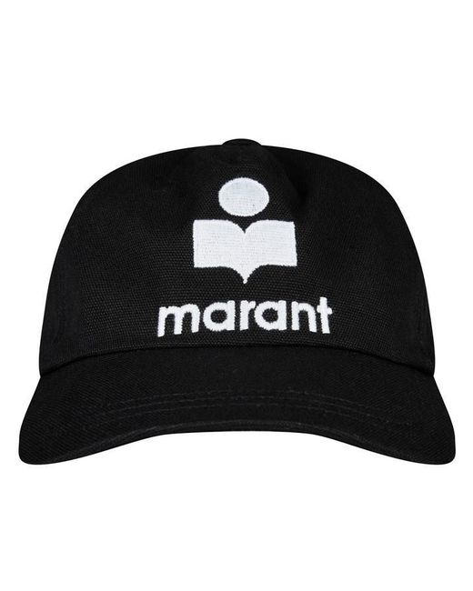 Isabel Marant Black Tyrony Logo Cap