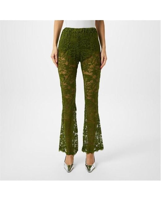 Never Fully Dressed Green Lace Diva Trousers