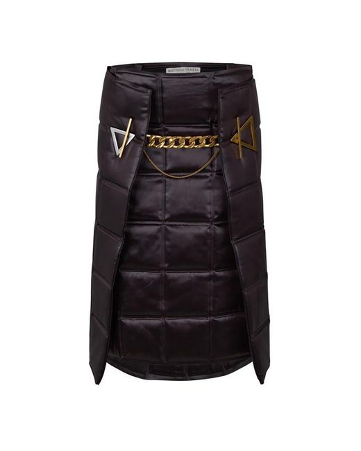 Bottega Veneta Black Wrap Skirt