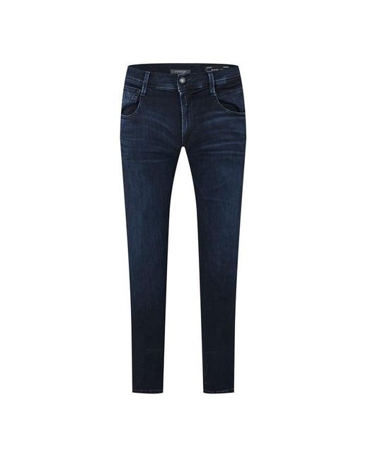 Replay Blue Hyperflex Anbass Slim Jeans for men