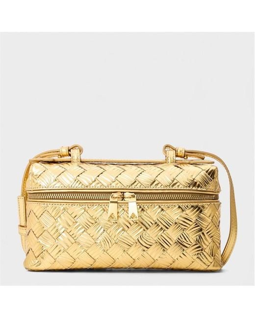 Bottega Veneta Metallic Bv Bang Mtlc Top Handle Bag