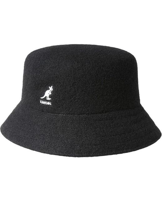 Kangol Black Wool Lahinch Seamless Knitted Bucket Hat