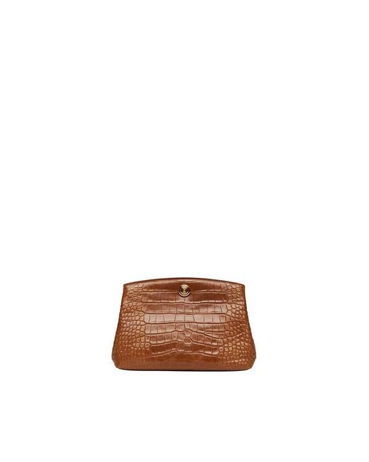 Liffner Brown Pushlock Pouch