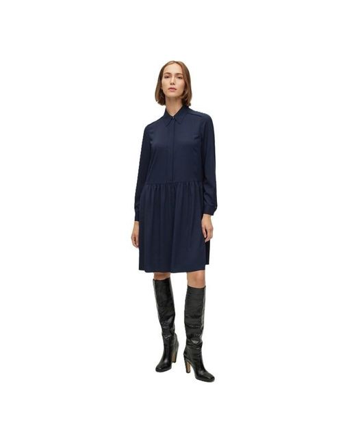 Boss Blue Divenala Wrap Dress