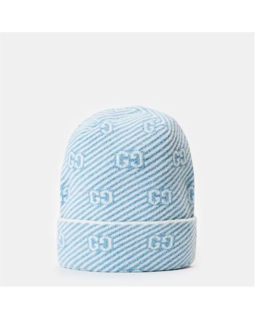 Gucci Blue Knit Stretch Fit Beanie