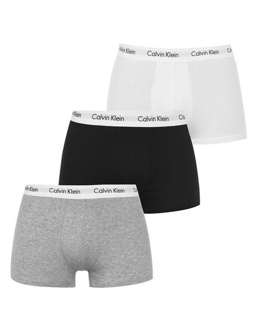 Calvin Klein White 3 Pack Boxer Shorts for men
