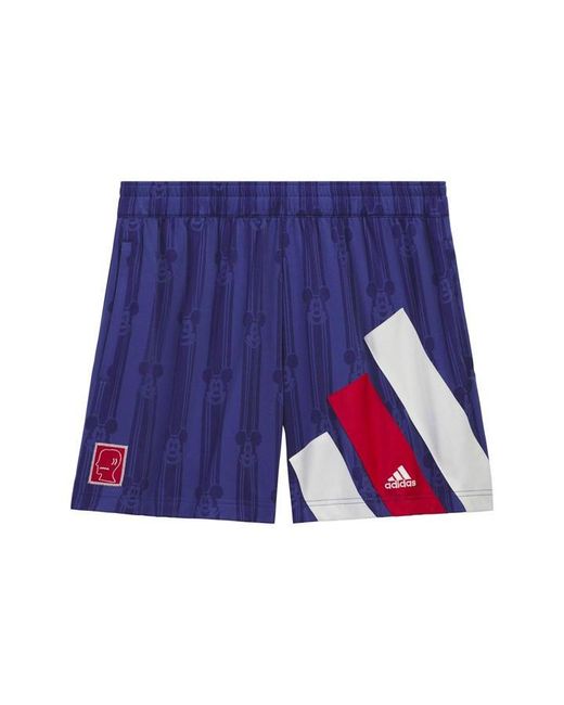 BRAIN DEAD X ADIDAS Blue Woven Tracksuit Shorts for men