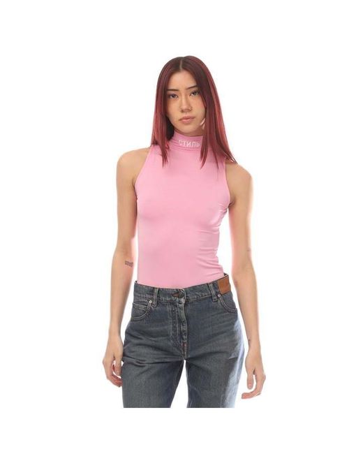 Heron Preston Red Ctnmb Bodysuit
