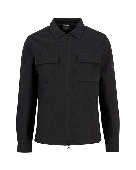 Barbour Black Walken Overshirt for men