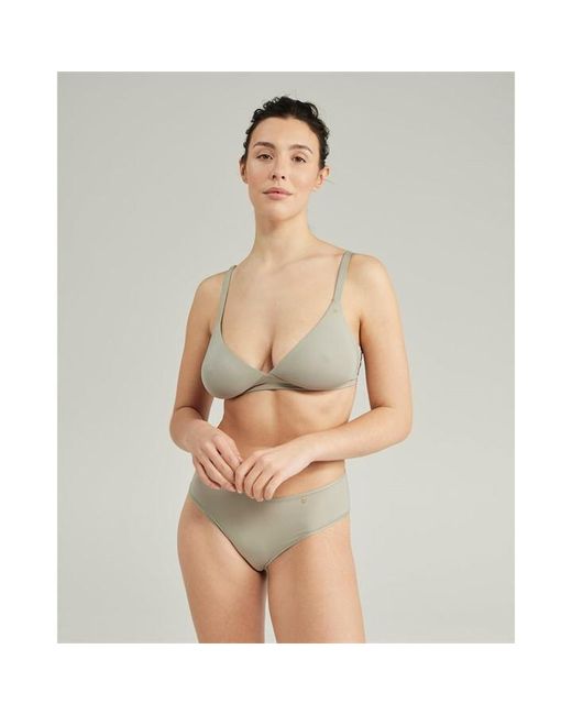 Nudea Green Easy Does It Bralette Second Skin Stretch