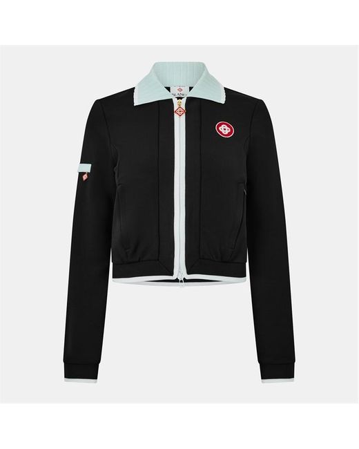 Casablanca Black Structured Relaxed Fit Tracksuit Top