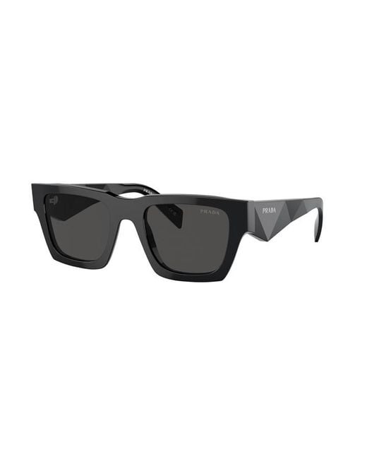 Prada Black Square Symbole Sunglasses for men