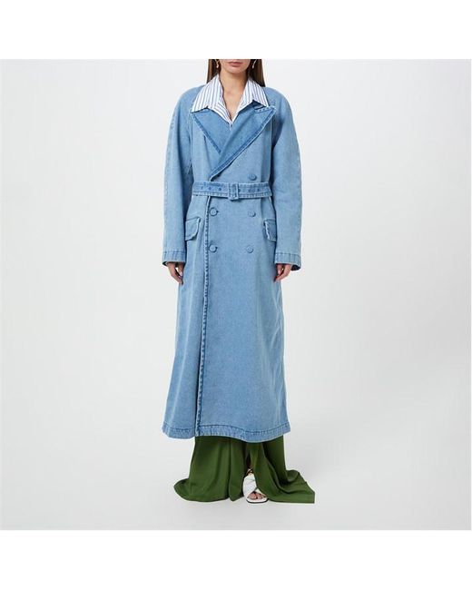 Dries Van Noten Blue Dries Van Denim Coat Ld42