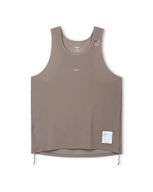 Satisfy Brown Space-O Running Vest for men