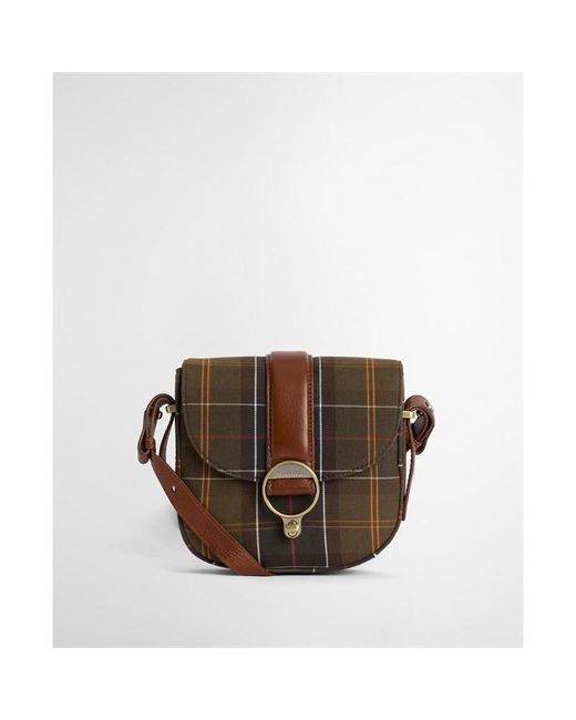 Barbour Brown Elm Tartan Crossbody Bag