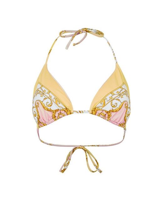Versace Metallic Triangle Bikini