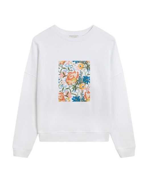 Ted Baker White Graphic Sweatshirt