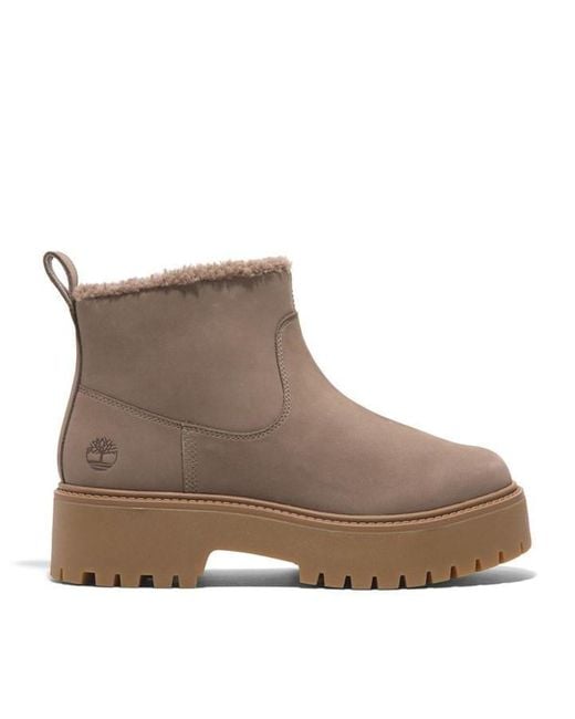 Timberland Brown Stone Street Mid Warm Lined Boot Ta