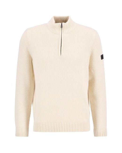 Barbour White Enfield Jumper for men