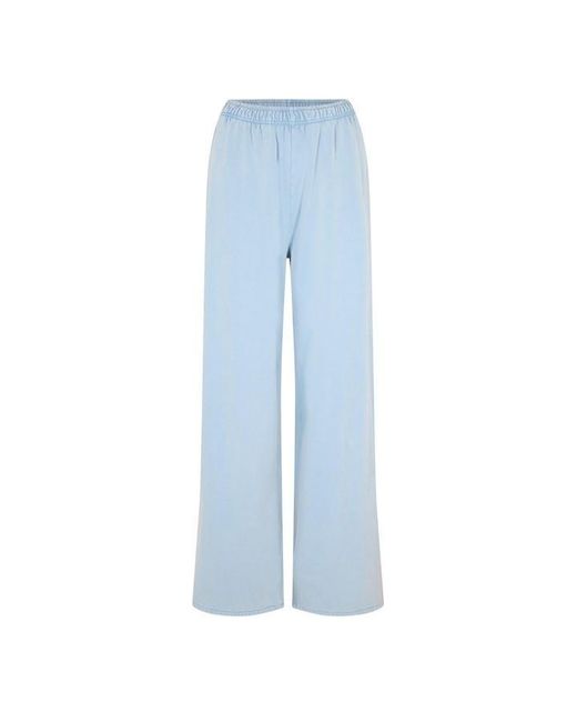 Acne Blue Felin Open Hem Fleece Joggers