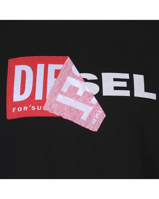 diesel peel logo sweater