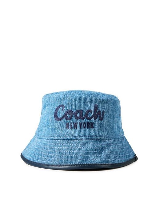 COACH Blue Emb Dnm Bucket Ld42