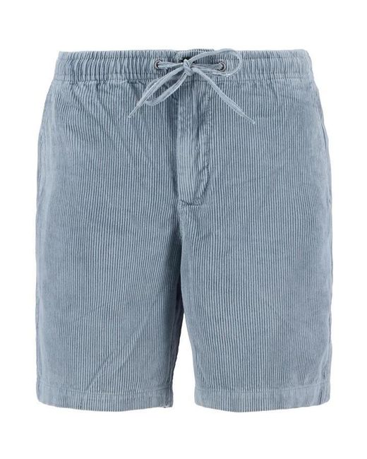 Barbour Blue Corduroy Shorts for men