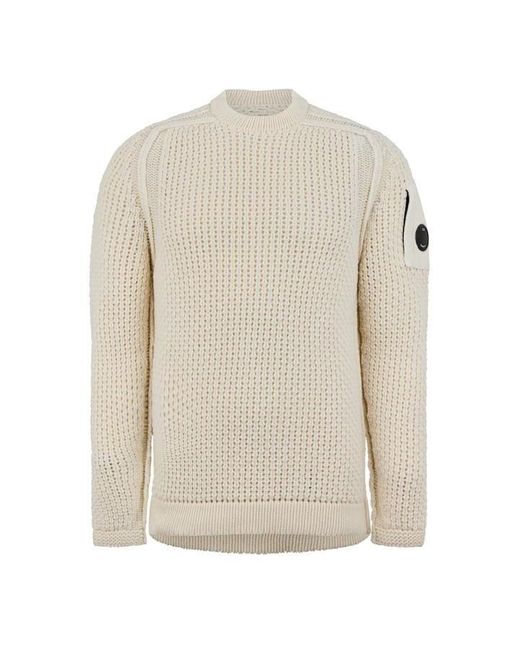 C P Company White Cp Lambswool Sweater Sn99 for men