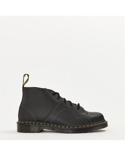 Dr. Martens Black Church Monkey Boots for men