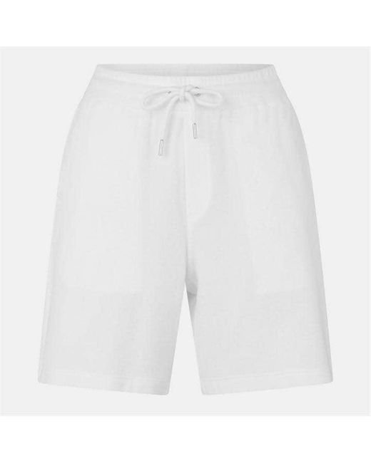 Moncler White Towel Shorts for men